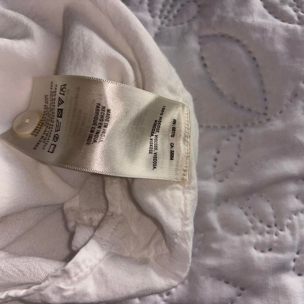 Anthropologie Women's White Blouse - Picture 4 of 4